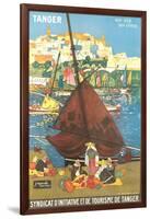 Tangier Travel Poster-null-Framed Art Print