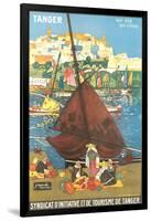 Tangier Travel Poster-null-Framed Art Print