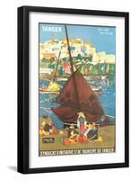 Tangier Travel Poster-null-Framed Art Print