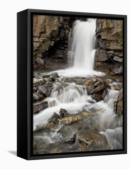 Tangle Falls, Jasper National Park, UNESCO World Heritage Site, Rocky Mountains, Alberta, Canada-James Hager-Framed Stretched Canvas