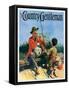 "Tangled Fishing Line," Country Gentleman Cover, May 1, 1929-William Meade Prince-Framed Stretched Canvas