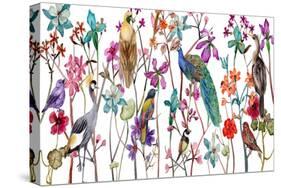 Tangled Garden V-Melissa Wang-Stretched Canvas