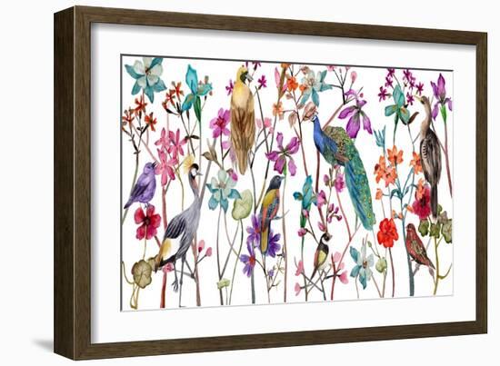 Tangled Garden V-Melissa Wang-Framed Art Print