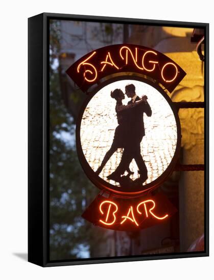 Tango Bar Sign, Buenos Aires, Argentina-Demetrio Carrasco-Framed Stretched Canvas