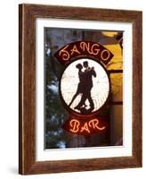 Tango Bar Sign, Buenos Aires, Argentina-Demetrio Carrasco-Framed Photographic Print