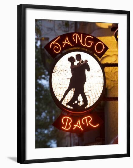 Tango Bar Sign, Buenos Aires, Argentina-Demetrio Carrasco-Framed Photographic Print