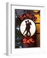 Tango Bar Sign, Buenos Aires, Argentina-Demetrio Carrasco-Framed Photographic Print