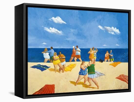 Tango Beach-Michael Paraskevas-Framed Stretched Canvas