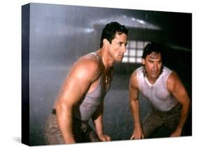 TANGO & CASH, 1989 directed by ANDREY KONCHALOVSKIY Sylvester Stallone and Kurt Russell (photo)-null-Stretched Canvas