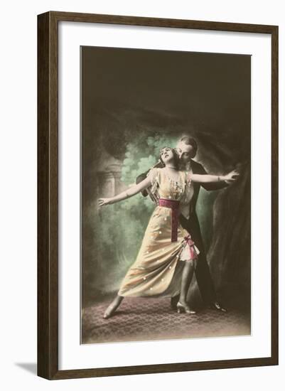 Tango Couple-null-Framed Art Print