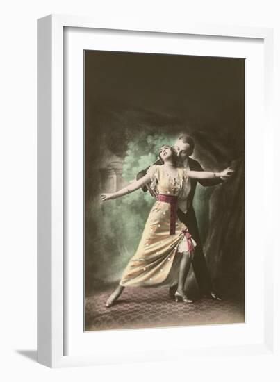 Tango Couple-null-Framed Art Print