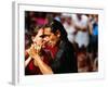 Tango Dancers at Sunday Market in Plaza Dorrego, Buenos Aires, Argentina-Michael Taylor-Framed Photographic Print