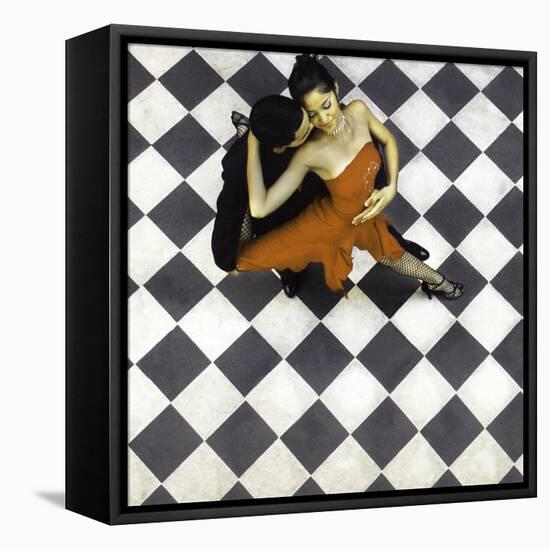 Tango Dancers, Buenos Aires, Argentina-Miva Stock-Framed Stretched Canvas