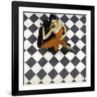 Tango Dancers, Buenos Aires, Argentina-Miva Stock-Framed Photographic Print