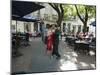 Tango Dancers Dancing for Tips at a Sidewalk Cafe-null-Mounted Premium Photographic Print