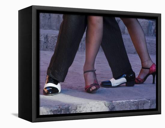 Tango Dancers' Feet, San Miguel De Allende, Mexico-Nancy Rotenberg-Framed Stretched Canvas