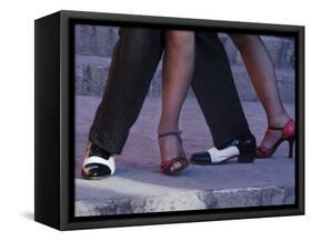 Tango Dancers' Feet, San Miguel De Allende, Mexico-Nancy Rotenberg-Framed Stretched Canvas