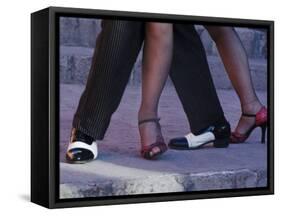 Tango Dancers' Feet, San Miguel De Allende, Mexico-Nancy Rotenberg-Framed Stretched Canvas