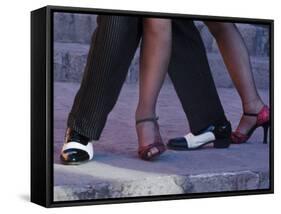 Tango Dancers' Feet, San Miguel De Allende, Mexico-Nancy Rotenberg-Framed Stretched Canvas