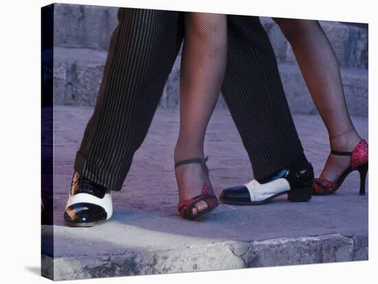 Tango Dancers' Feet, San Miguel De Allende, Mexico-Nancy Rotenberg-Stretched Canvas