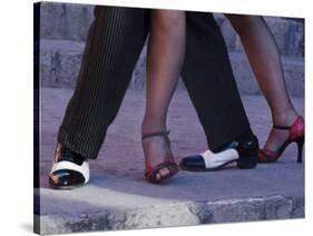 Tango Dancers' Feet, San Miguel De Allende, Mexico-Nancy Rotenberg-Stretched Canvas