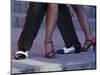 Tango Dancers' Feet, San Miguel De Allende, Mexico-Nancy Rotenberg-Mounted Photographic Print