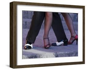 Tango Dancers' Feet, San Miguel De Allende, Mexico-Nancy Rotenberg-Framed Photographic Print