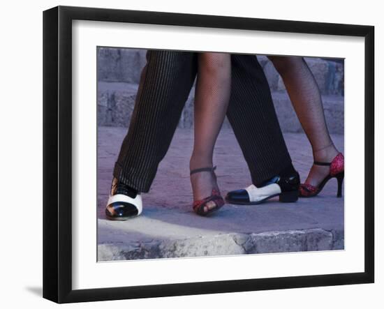 Tango Dancers' Feet, San Miguel De Allende, Mexico-Nancy Rotenberg-Framed Photographic Print