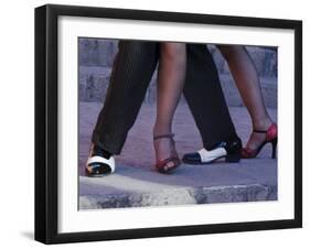 Tango Dancers' Feet, San Miguel De Allende, Mexico-Nancy Rotenberg-Framed Photographic Print