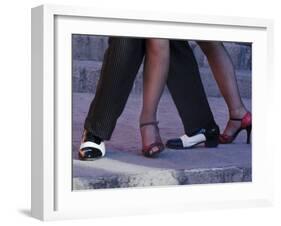 Tango Dancers' Feet, San Miguel De Allende, Mexico-Nancy Rotenberg-Framed Photographic Print