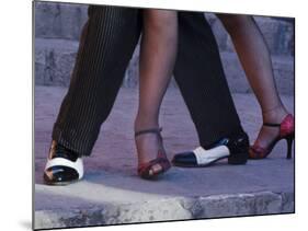 Tango Dancers' Feet, San Miguel De Allende, Mexico-Nancy Rotenberg-Mounted Photographic Print