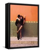 Tango Dancers in Streets of San Miguel De Allende, Mexico-Nancy Rotenberg-Framed Stretched Canvas