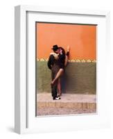 Tango Dancers in Streets of San Miguel De Allende, Mexico-Nancy Rotenberg-Framed Photographic Print
