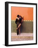 Tango Dancers in Streets of San Miguel De Allende, Mexico-Nancy Rotenberg-Framed Photographic Print