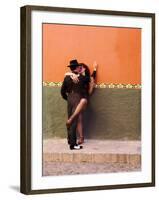 Tango Dancers in Streets of San Miguel De Allende, Mexico-Nancy Rotenberg-Framed Photographic Print