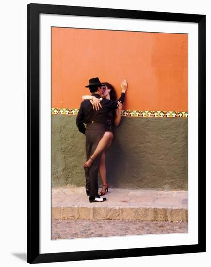 Tango Dancers in Streets of San Miguel De Allende, Mexico-Nancy Rotenberg-Framed Photographic Print