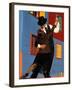 Tango Dancers on Calle Caminito, La Boca District, Buenos Aires, Argentina-Sergio Pitamitz-Framed Photographic Print