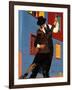 Tango Dancers on Calle Caminito, La Boca District, Buenos Aires, Argentina-Sergio Pitamitz-Framed Photographic Print