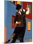 Tango Dancers on Calle Caminito, La Boca District, Buenos Aires, Argentina-Sergio Pitamitz-Mounted Photographic Print