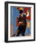 Tango Dancers on Calle Caminito, La Boca District, Buenos Aires, Argentina-Sergio Pitamitz-Framed Premium Photographic Print