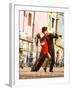 Tango Dancers on Caminito Avenue, La Boca District, Buenos Aires, Argentina-Stuart Westmoreland-Framed Premium Photographic Print