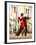 Tango Dancers on Caminito Avenue, La Boca District, Buenos Aires, Argentina-Stuart Westmoreland-Framed Premium Photographic Print