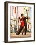 Tango Dancers on Caminito Avenue, La Boca District, Buenos Aires, Argentina-Stuart Westmoreland-Framed Photographic Print