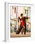 Tango Dancers on Caminito Avenue, La Boca District, Buenos Aires, Argentina-Stuart Westmoreland-Framed Photographic Print