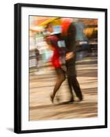 Tango Dancers on Caminito Avenue, La Boca District, Buenos Aires, Argentina-Stuart Westmoreland-Framed Photographic Print