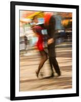 Tango Dancers on Caminito Avenue, La Boca District, Buenos Aires, Argentina-Stuart Westmoreland-Framed Photographic Print