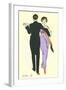 Tango Dancers-null-Framed Art Print