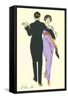 Tango Dancers-null-Framed Stretched Canvas
