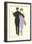 Tango Dancers-null-Framed Art Print