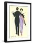 Tango Dancers-null-Framed Art Print